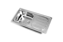 KWIKOT SDI-860-SE SS SEB DROP IN SINK STD 860X435 40MM WASTE & PLUG