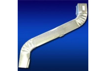GALV RWG CRIMPED DOWNPIPE OFFSET 0.4 100x75x600mm