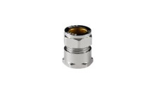 BRASS COMPRESSION STRAIGHT FEMALE COUPLER CHROME PLATED CXFI 15mm