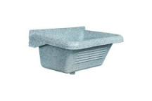 ATLAS PLASTICS 379AP WASH TROUGH c/w BRACKET GRANITE 45Lt