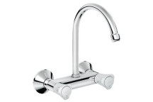 GROHE 31191 COSTA L WALL SINK MIXER WITH SWIVEL TUBULAR SPOUT