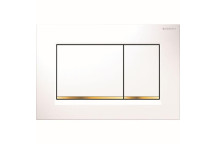 GEBERIT 115.883.KK.1 SIGMA 30 DUAL FLUSH ACTUATOR WHITE/GOLD/WHITE
