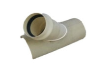 PVC UG SEWER SADDLE 250X110X45 FABRICATED S/WELD SS