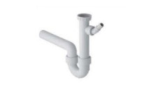 GEBERIT 152.711.11.1 P TRAP FOR SINK WITH HOSE CONNECTOR WHITE