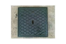 CAST IRON MANHOLE LD 265X265 COVER & FRAME 14A