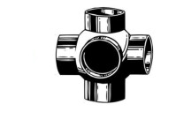 VALSIR VS0320021 HDPE BALL JUNCTION 3 INLETS 125X50mm 135deg