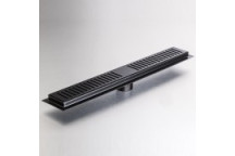 GIO A1013-500MB SLOTTED SHOWER CHANNEL GRATE 500X65mm MATT BLACK