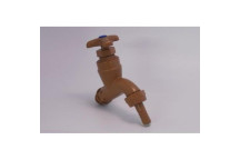 COLOUR TAP 167 HOSE BIBTAP & UNION BROWN 15X20MM