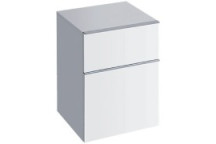 GEBERIT 502.315.01.2 ICON LOW CABINET 2 DRAWER 450x600mm GLOSS WHITE