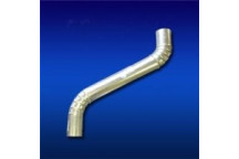GALV RWG CRIMPED DOWNPIPE OFFSET 0.4 75x600mm
