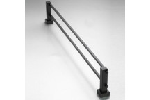 GV DI BELLA 4130DB MALTA DOUBLE TOWEL RAIL 660mm MATT BLACK