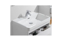 CLEAR CUBE MILAN 1TH BASIN ONLY FOR CABINET WHITE 600x420x50mm