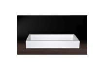 CRYSTALLITE D-CUBE LARGE COUNTER TOP BASIN WHITE  805x445 x110
