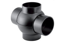 GEBERIT HDPE DOUBLE BRANCHBALL FITTING 90x90mm 85deg 366.280.16.1