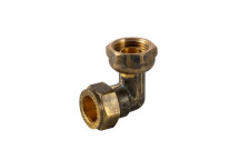 BRASSMAN COMPRESSION SWIVEL ELBOW 15mm CXFI