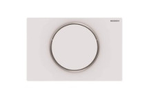 GEBERIT 115.758.JT.5 SIGMA10 ACTUATOR PLATE  WHITE MATT POLISHED