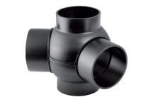 GEBERIT HDPE DOUBLE BRANCHBALL FITTING 90x90mm 85deg 366.380.16.1