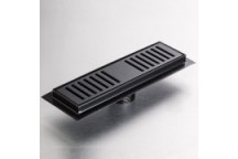 GIO A1013-250MB SLOTTED SHOWER CHANNEL GRATE 250X65mm MATT BLACK