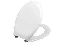 WIRQUIN 21090001 CLUB 90 TOILET SEAT with SS HINGE WHITE