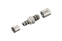 RIFENG STRAIGHT REDUCING COUPLER BRASS 40x32mm CRIMPED