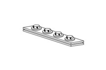 VALSIR VS0420190 GALV STEEL CONNECTOR FOR RAILS