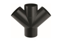 GEBERIT HDPE DOUBLE Y-BRANCH FITTING 110x40mm 45deg 367.209.16.1
