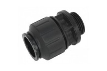 SPEEDFIT 28x25mm BSP MALE STRAIGHT COUPLER BLACK