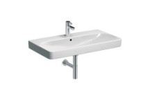 GEBERIT 500.251.01.1 SMYLE SQUARE WASH HAND BASIN 1TH 90CM WHITE