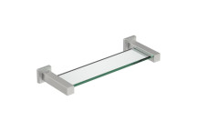 BATHROOM BUTLER 8525BRSH GLASS SHELF BRUSHED 330mm