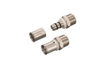 RIFENG STRAIGHT MALE ADAPTOR BRASS 32x3/4