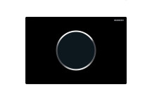 GEBERIT 115.907.KM.6 SIGMA10 ELECTRO FLUSH ACTUATOR PLATE BLACK/CP