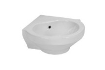 BETTA CORNER 1TH PP BASIN WHITE 560X595MM WX0108A