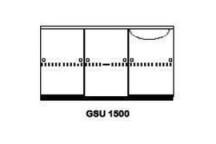 SINK UNIT WITH SLIDING DOORS DEB LH 1500
