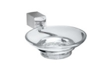 STUNNING 672 QUANTUM GLASS SOAP DISH SS