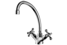 PLUMLINE TUDORA SINK MIXER 1TH CP 15mm