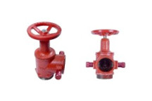 WOODLANDS WHD-80 RIGHT ANGLE HYDRANT & DOUBLE LUG OUTLET