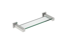 BATHROOM BUTLER 8525POLSGLASS SHELF POLISHED SS 330mm