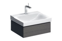 GEBERIT 500.505.43.1 XENO2 WASH BASIN CABINET 1 DRAW 580x220mm GREY