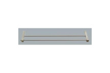 PLUMLINE MERU DOUBLE TOWEL RAIL 800 S/ST POLISHED SQUARE