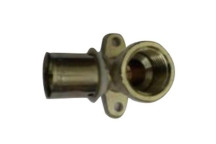 VALSIR PEXAL SINGLE WALL PLATE ELBOW BRASS 16X1/2 VU0000631