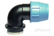 HDPE COMPRESSION ELBOW FEMALE BSP 16X1/2