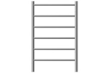 JEEVES SPARTAN SIX 520 HEATED TOWEL RAIL STRAIGHT LEFT SS