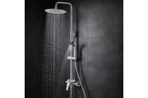PLUMLINE MENSA EXPOSED SHOWER MIXER & COLUMN SET CP 15mm
