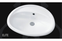 BETTA ELITE VANITY DROP IN 3TH PP OVAL BASIN WHITE 580X490MM WE0008A
