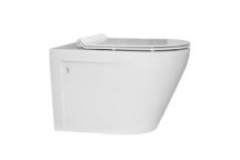 LECICO ZAMBEZI RIMLESS WALL HUNG PAN & SOFT CLOSE SEAT