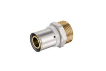 PEXMAN STRAIGHT MALE ADAPTOR BRASS 25x1 CRIMPED
