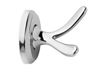 BATHROOM BUTLER LR2111CHRM DOUBLE ROBE HOOK POLISHED CHROME