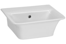 BETTA MATRIX SQUARE F/STANDING BASIN WHITE 1TH PP 405x350mm