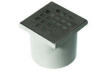 WETFLOOR DRAIN 2nd FIX PACK -110 SS GRATE&CUP TRAP-SQUARE HOLES 097727