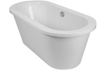 BETTA PRAGUE F/STANDING BATH & SKIRT WHITE 1800X850